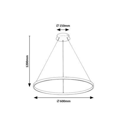 Rabalux - Cable-mounted LED Pendant Light, 55W, 230V, 3000K