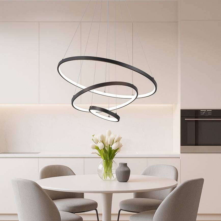 Rabalux - Dimmable LED Cable Pendant Light, 90W, 230V, 3000–6500K + Remote Control