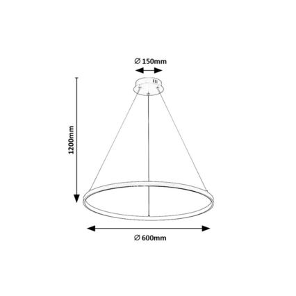 Rabalux - LED Cable-Suspended Pendant Light, 55W, 230V, 3000K
