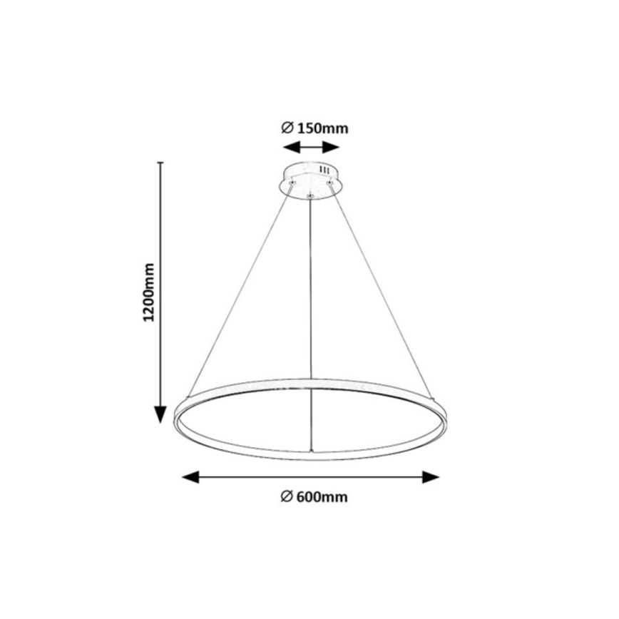 Rabalux - LED Cable-Suspended Pendant Light, 55W, 230V, 3000K