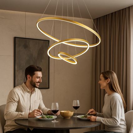 Rabalux - Dimmable LED pendant light on cable LED/90W/230V 3000-6500K + remote control
