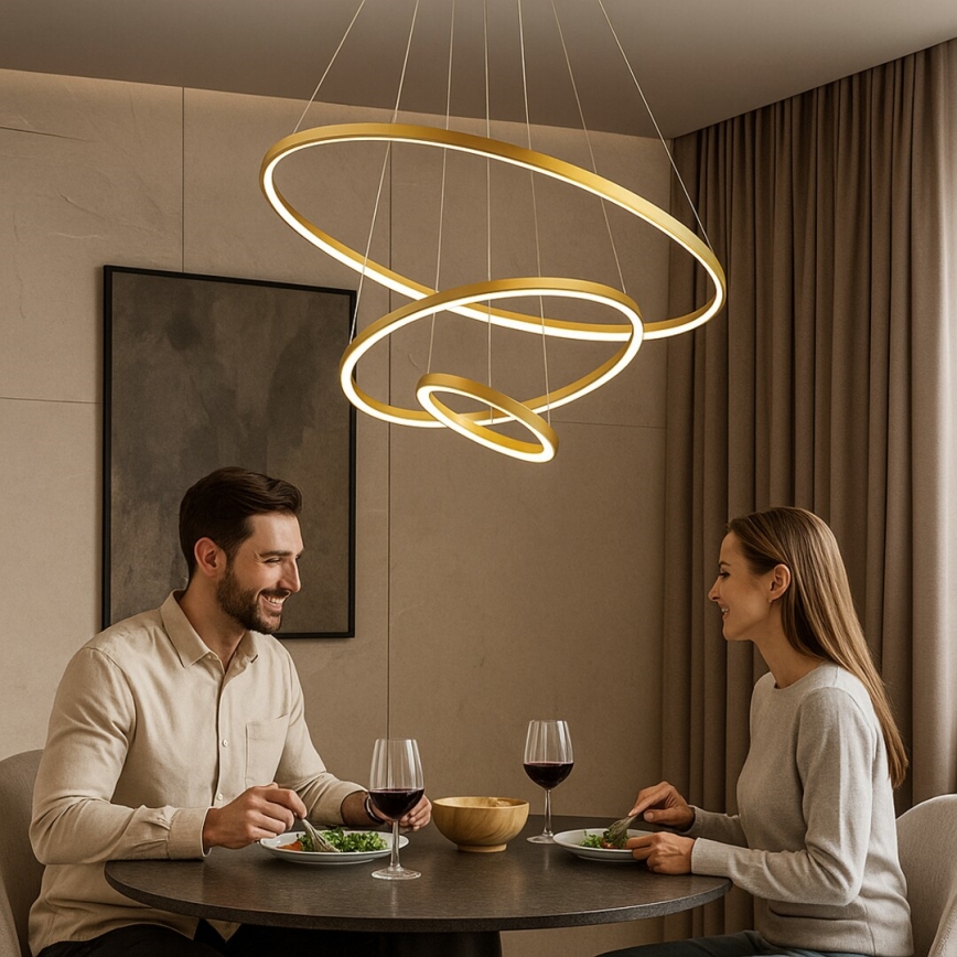 Rabalux - Dimmable LED pendant light on cable LED/90W/230V 3000-6500K + remote control