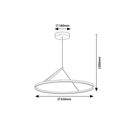 Rabalux - LED Cable-Suspended Pendant LED/40W/230V 3000K