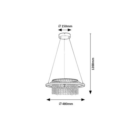 Rabalux - Cable-suspended LED pendant LED/40W/230V 3000/3500/4000K