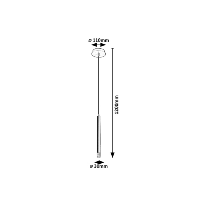 Rabalux - Chandelier on a string 1xG9/5W/230V black
