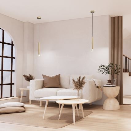 Rabalux - Chandelier on a string 1xG9/5W/230V gold