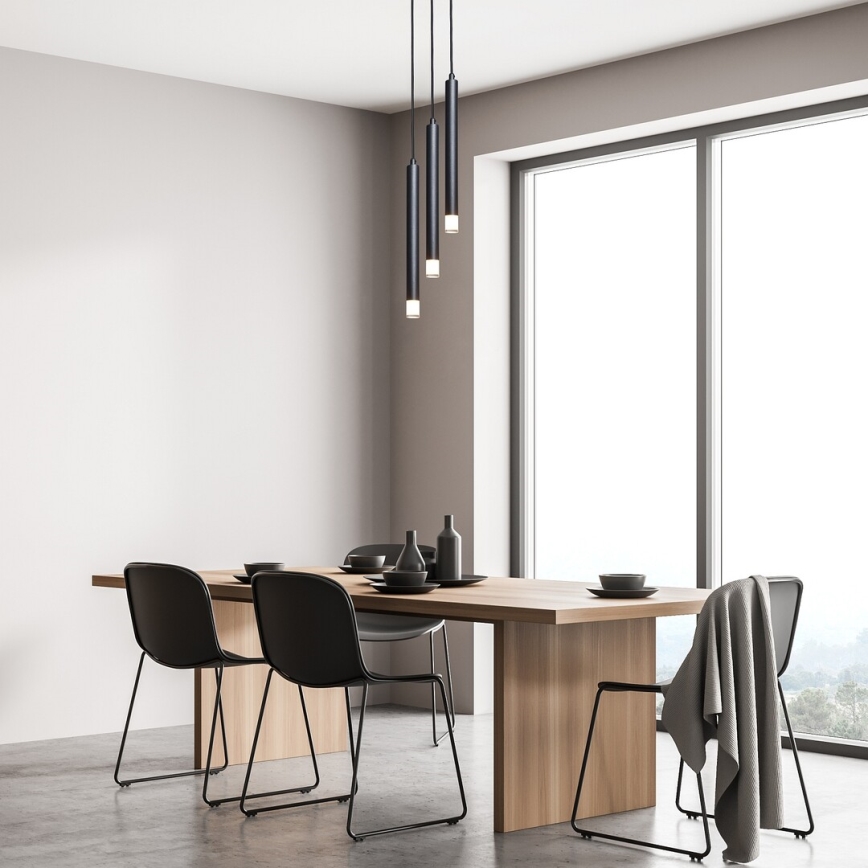 Rabalux - Chandelier on a string 3xG9/5W/230V black
