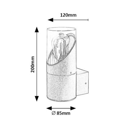 Rabalux - Outdoor wall light 1xE27/28W/230V IP54