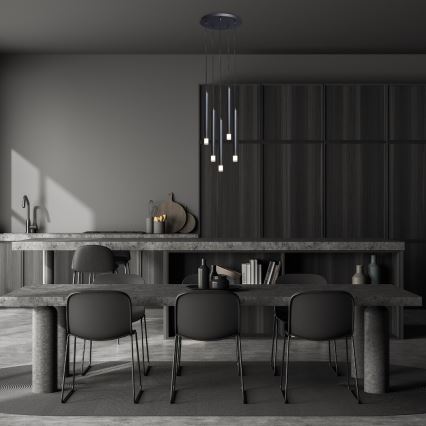 Rabalux - Chandelier on a string 5xG9/5W/230V black