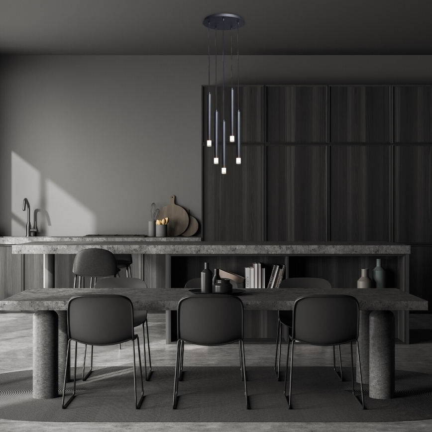 Rabalux - Chandelier on a string 5xG9/5W/230V black