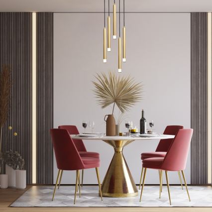 Rabalux - Chandelier on a string 5xG9/5W/230V gold