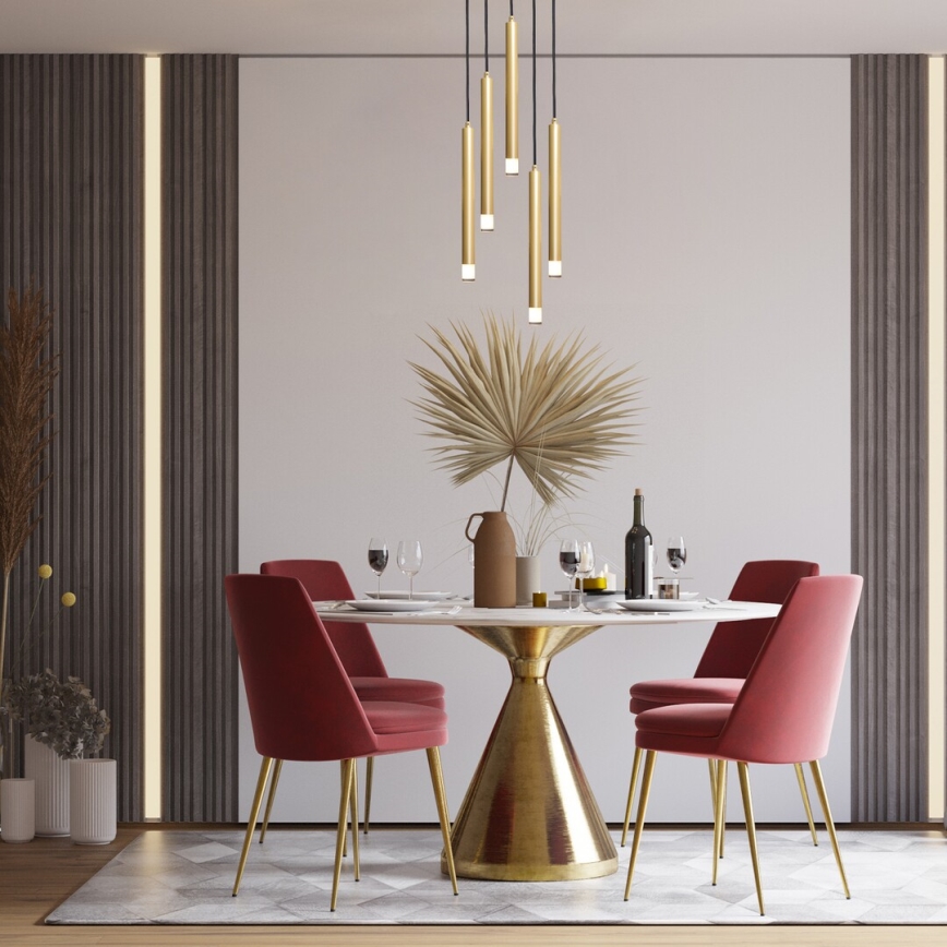 Rabalux - Chandelier on a string 5xG9/5W/230V gold
