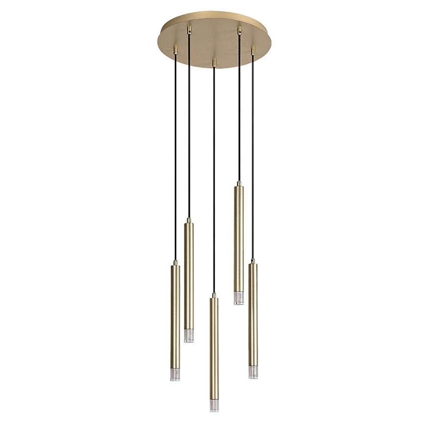 Rabalux - Chandelier on a string 5xG9/5W/230V gold