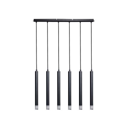 Rabalux - Chandelier on a string 6xG9/5W/230V black