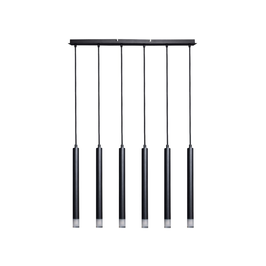 Rabalux - Chandelier on a string 6xG9/5W/230V black