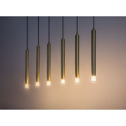 Rabalux - Chandelier on a string 6xG9/5W/230V gold
