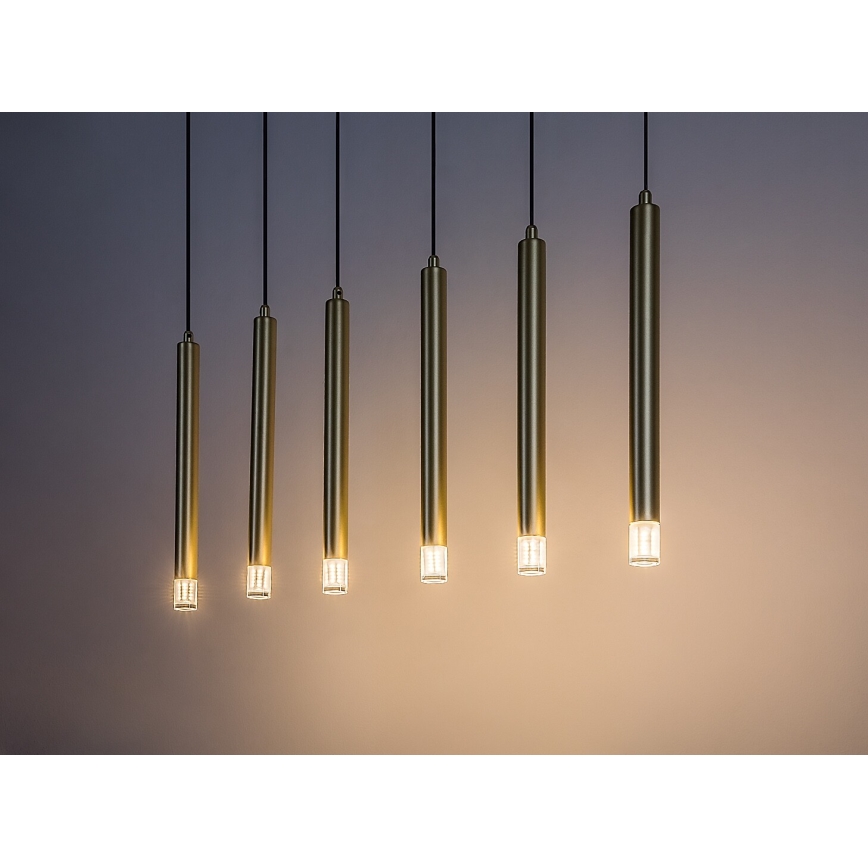 Rabalux - Chandelier on a string 6xG9/5W/230V gold
