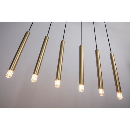 Rabalux - Chandelier on a string 6xG9/5W/230V gold