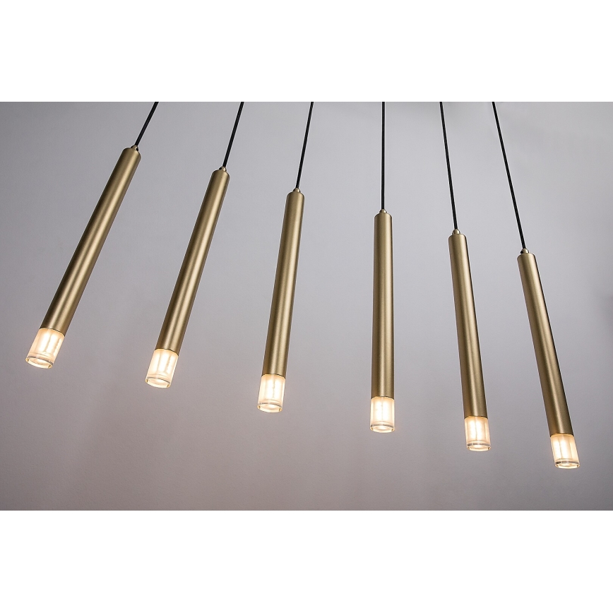 Rabalux - Chandelier on a string 6xG9/5W/230V gold