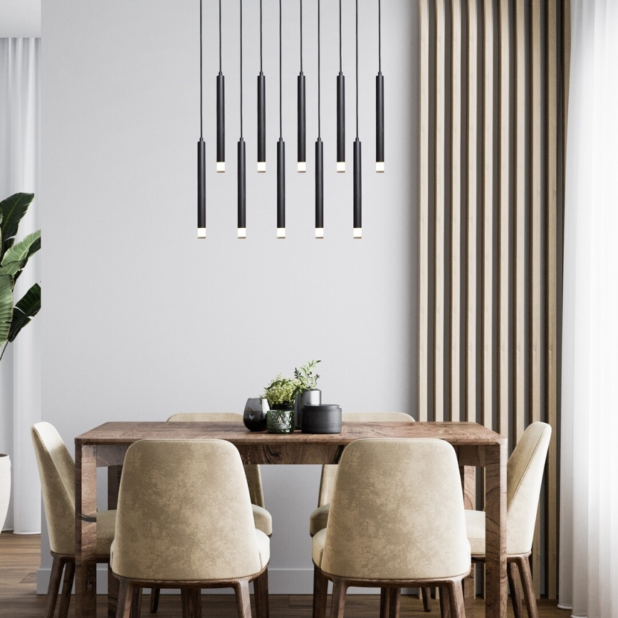 Rabalux - Chandelier on a string 10xG9/5W/230V black