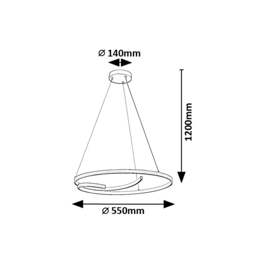 Rabalux - LED Chandelier on a string LED/40W/230V 4000K