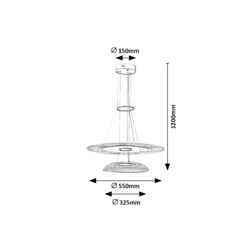 Rabalux - Cable-suspended LED Pendant LED/36W/230V 3000K