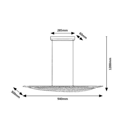 Rabalux - LED Pendant Light on Cable LED/32W/230V 3000K