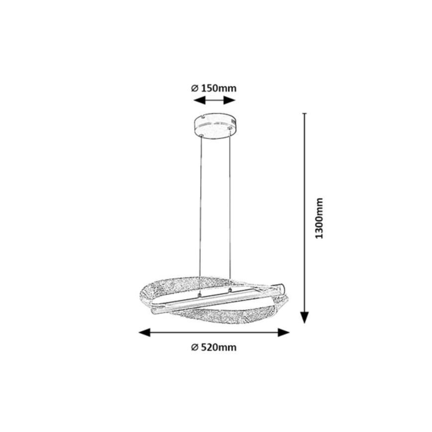 Rabalux - LED Cable Pendant LED/24W/230V 3000K