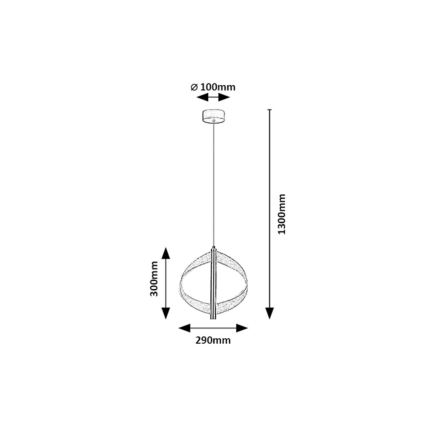 Rabalux - LED Cable Pendant Light LED/8W/230V 3000K