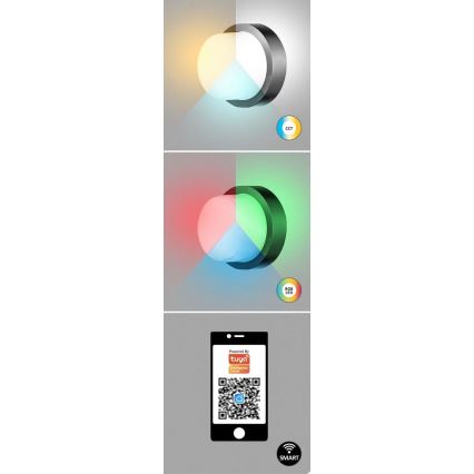 Rabalux - LED RGBW Dimmable outdoor wall light LED/10W/230V IP54 Wi-Fi Tuya