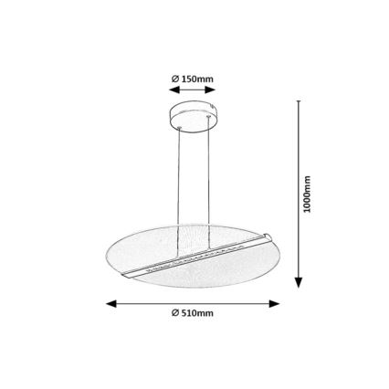 Rabalux - Cable-Suspended LED Pendant LED/24W/230V 3000K