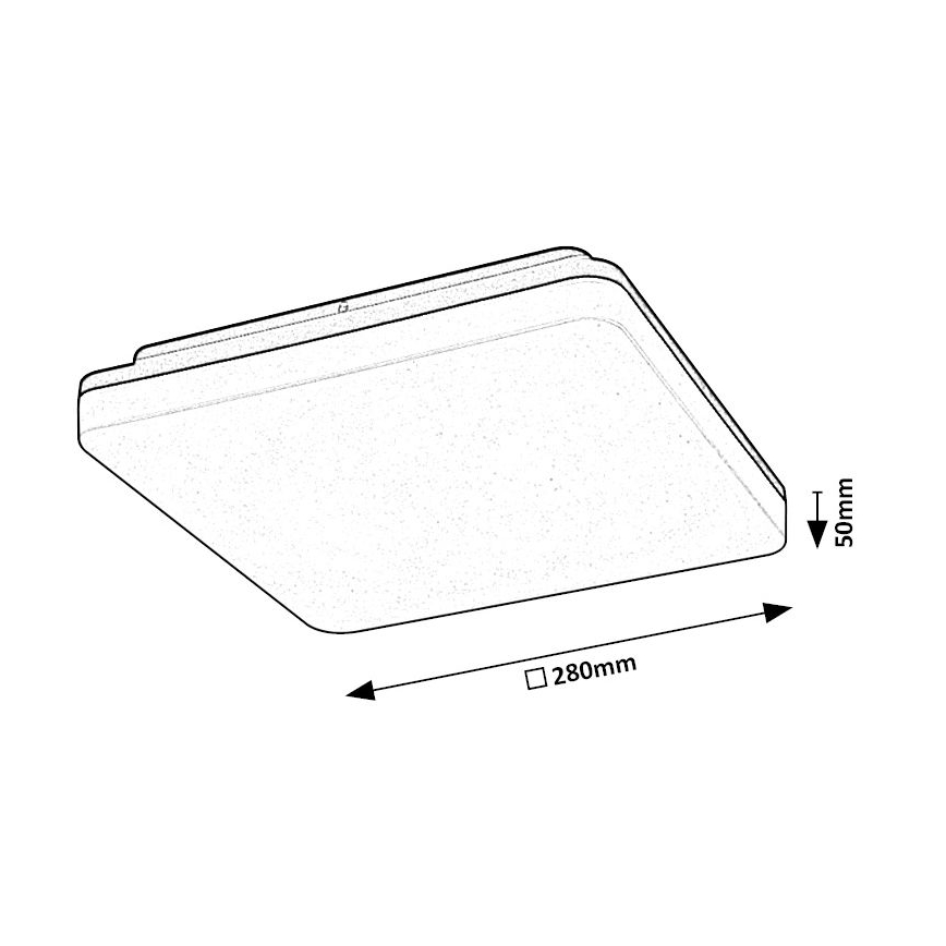 Rabalux - LED Bathroom ceiling light LED/24W/230V IP54