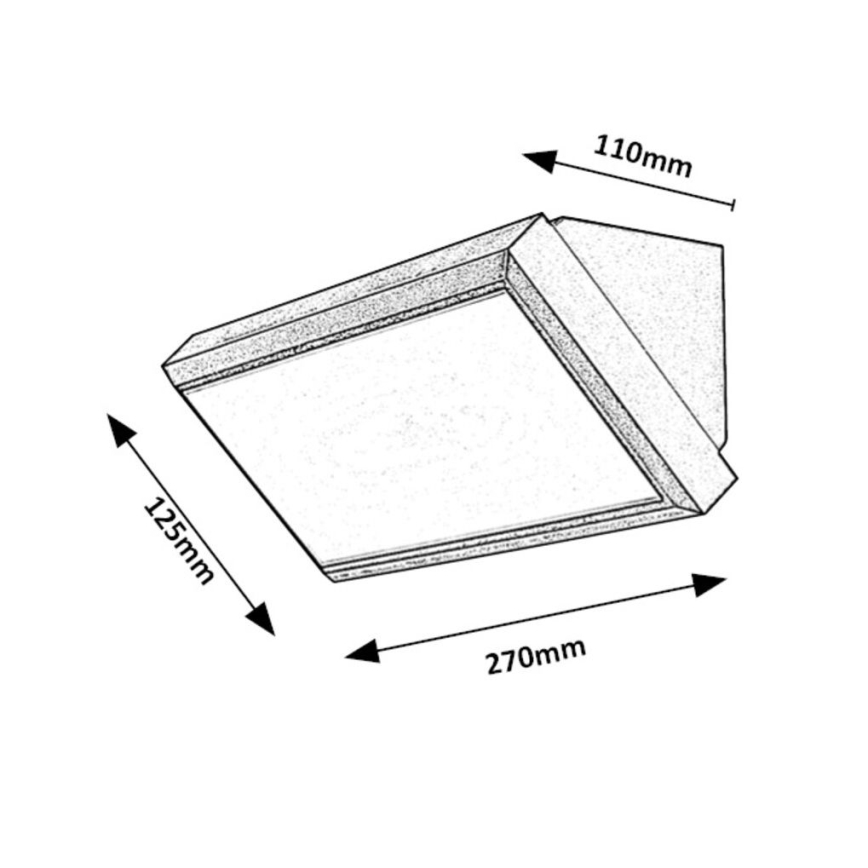 Rabalux - LED Outdoor wall light LED/12W/230V IP54