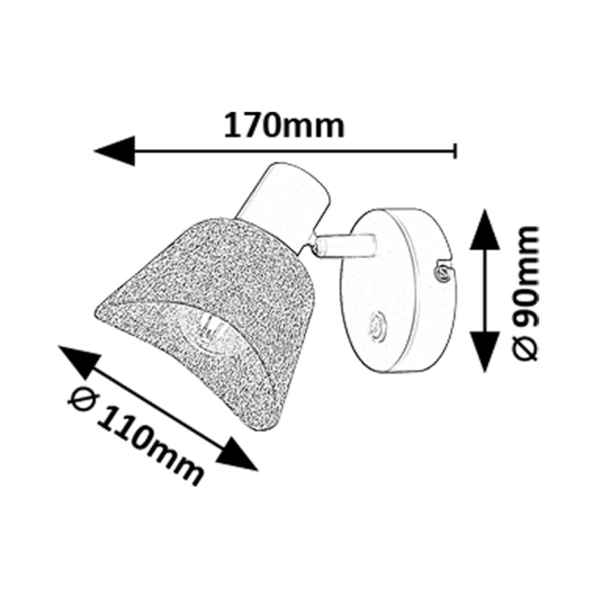 Rabalux - Wall spotlight 1xE14/10W/230V