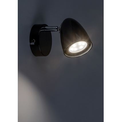 Rabalux - Wall spotlight 1xGU10/5W/230V black