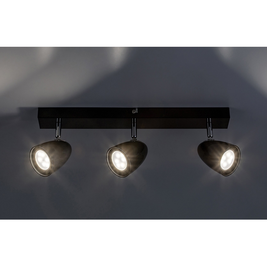 Rabalux - Spotlight 3xGU10/5W/230V black