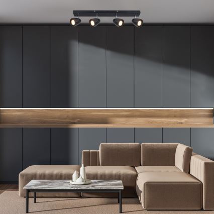 Rabalux - Spotlight 4xGU10/5W/230V black
