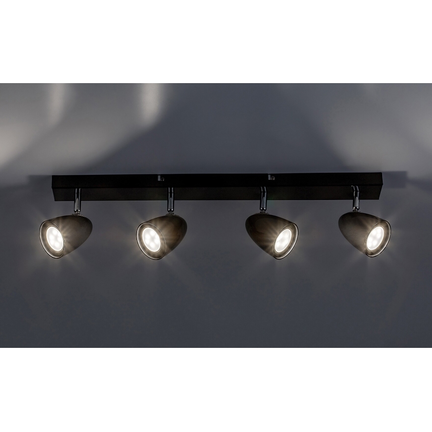 Rabalux - Spotlight 4xGU10/5W/230V black