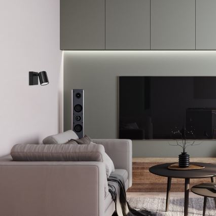 Rabalux - Wall spotlight 1xGU10/5W/230V black