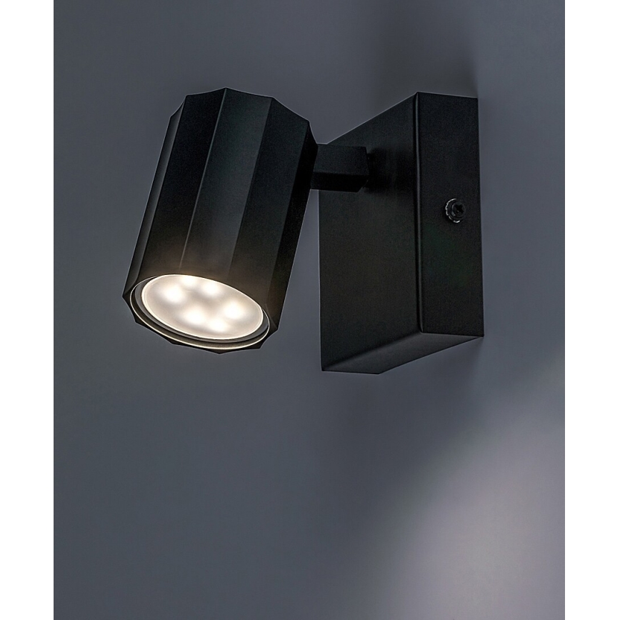 Rabalux - Wall spotlight 1xGU10/5W/230V black