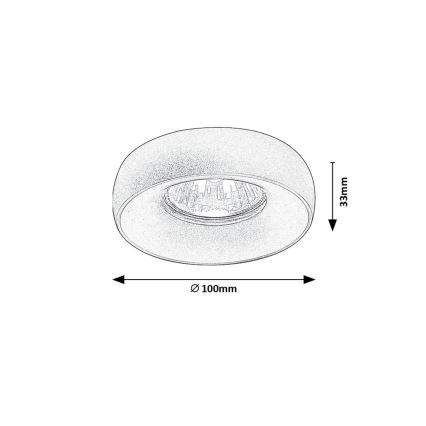 Rabalux - Recessed spotlight 2in1 1xGU10/25W/230V