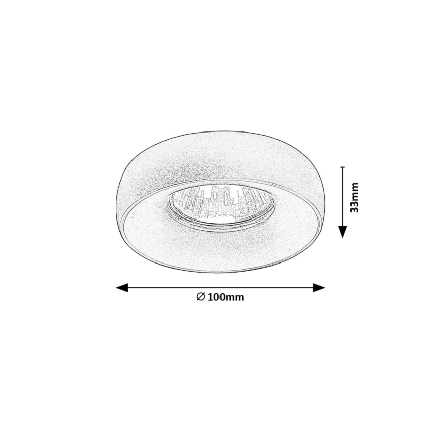 Rabalux - Recessed spotlight 2in1 1xGU10/25W/230V