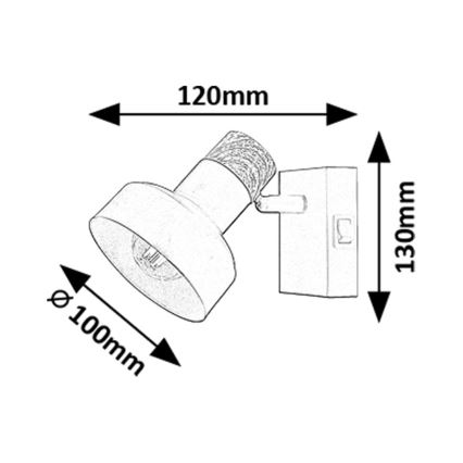 Rabalux - Wall spotlight 1xE14/15W/230V