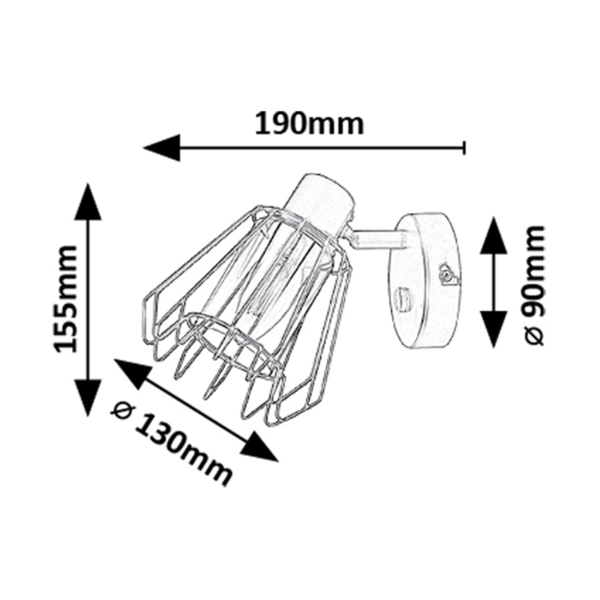 Rabalux - Wall spotlight 1xE14/40W/230V