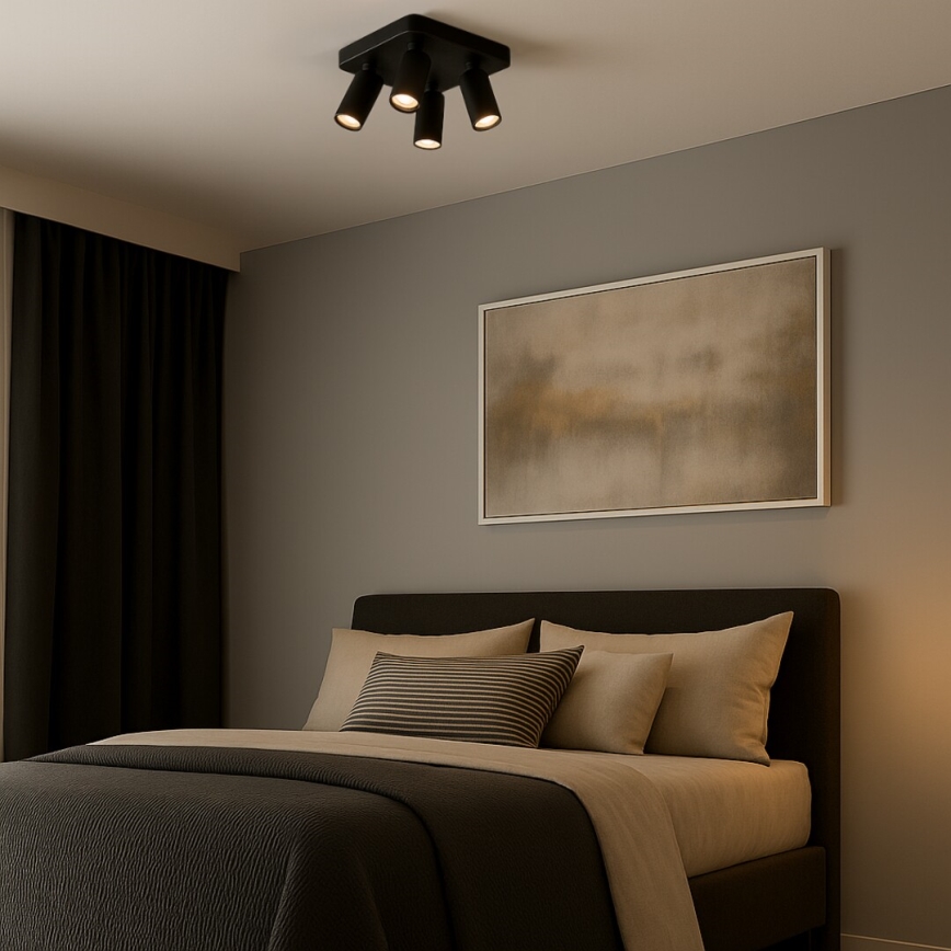 Rabalux - 4xGU10/7W/230V Spotlight, Black