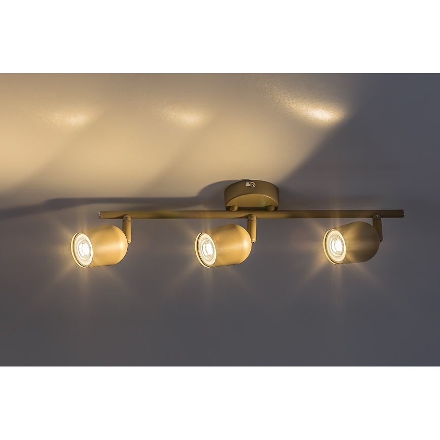 Rabalux - 3-Light GU10 Spotlight, 15W per Lamp, 230V, Beige