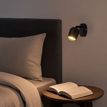 Rabalux - Wall-mounted Spotlight 1x GU10/15W/230V, Black