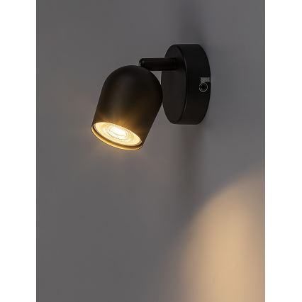 Rabalux - Wall-mounted Spotlight 1x GU10/15W/230V, Black