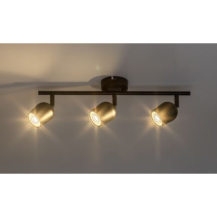 Rabalux - 3-Light GU10 Spotlight, 15W/230V, Black
