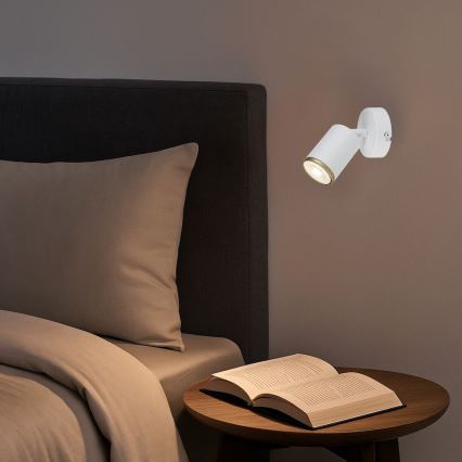 Rabalux - Wall-mounted spotlight 1xGU10/15W/230V white